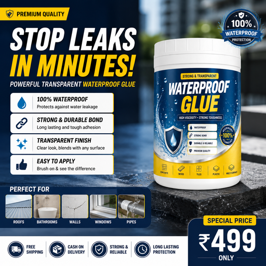 Transparent waterproof glue