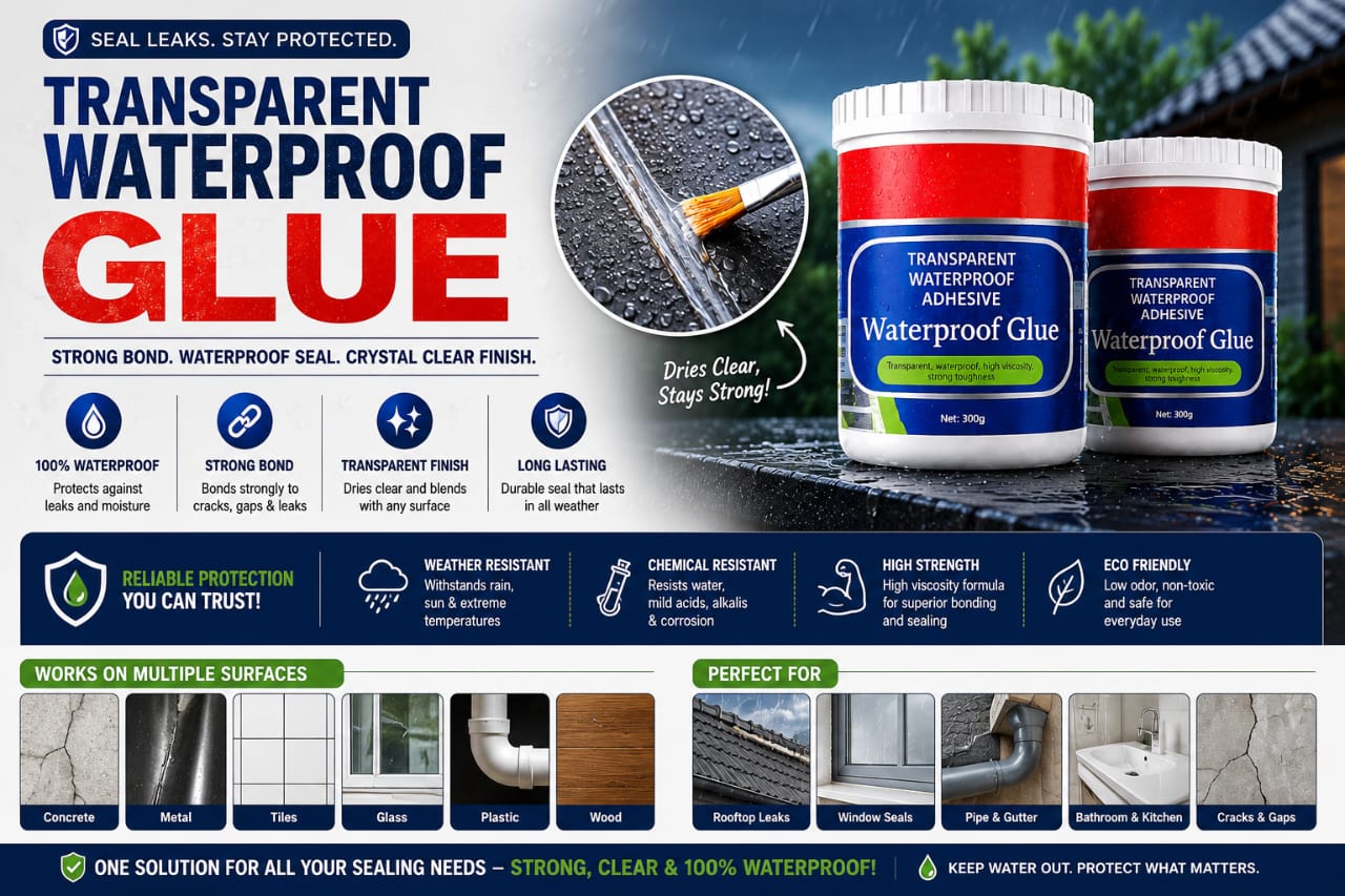 Transparent waterproof glue (buy 1 get 1 free)